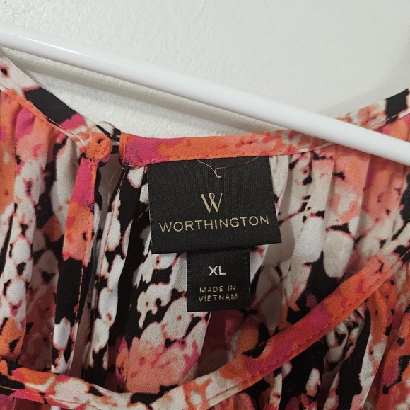 Worthington Cold Shoulder Snake Skin Print Blouse! - Picture 3 of 6